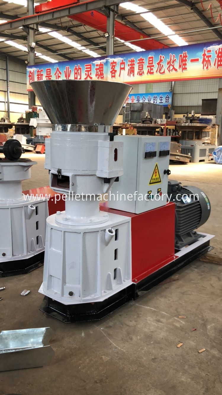 Small SKJ250 flat die wood pellet machine manufacturer